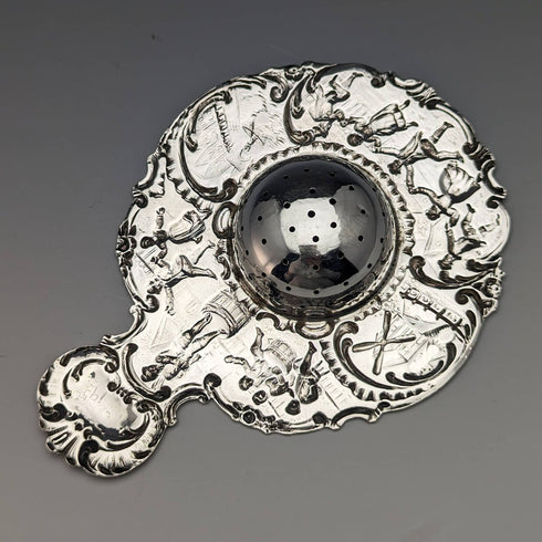 1900 年英國古董純銀濾茶器 65 克